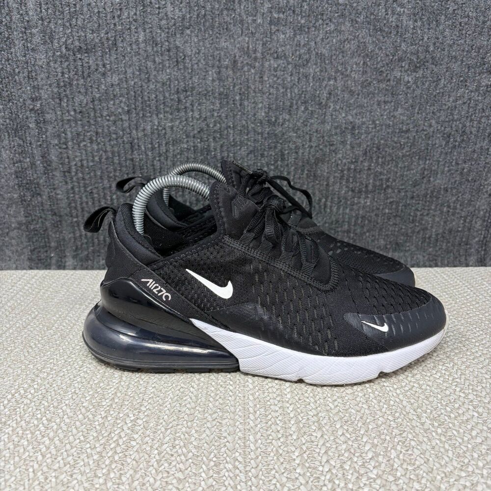 Nike Air Max 270 Black White Athletic Running Shoes Women’s 8.5 7M AH8050-002